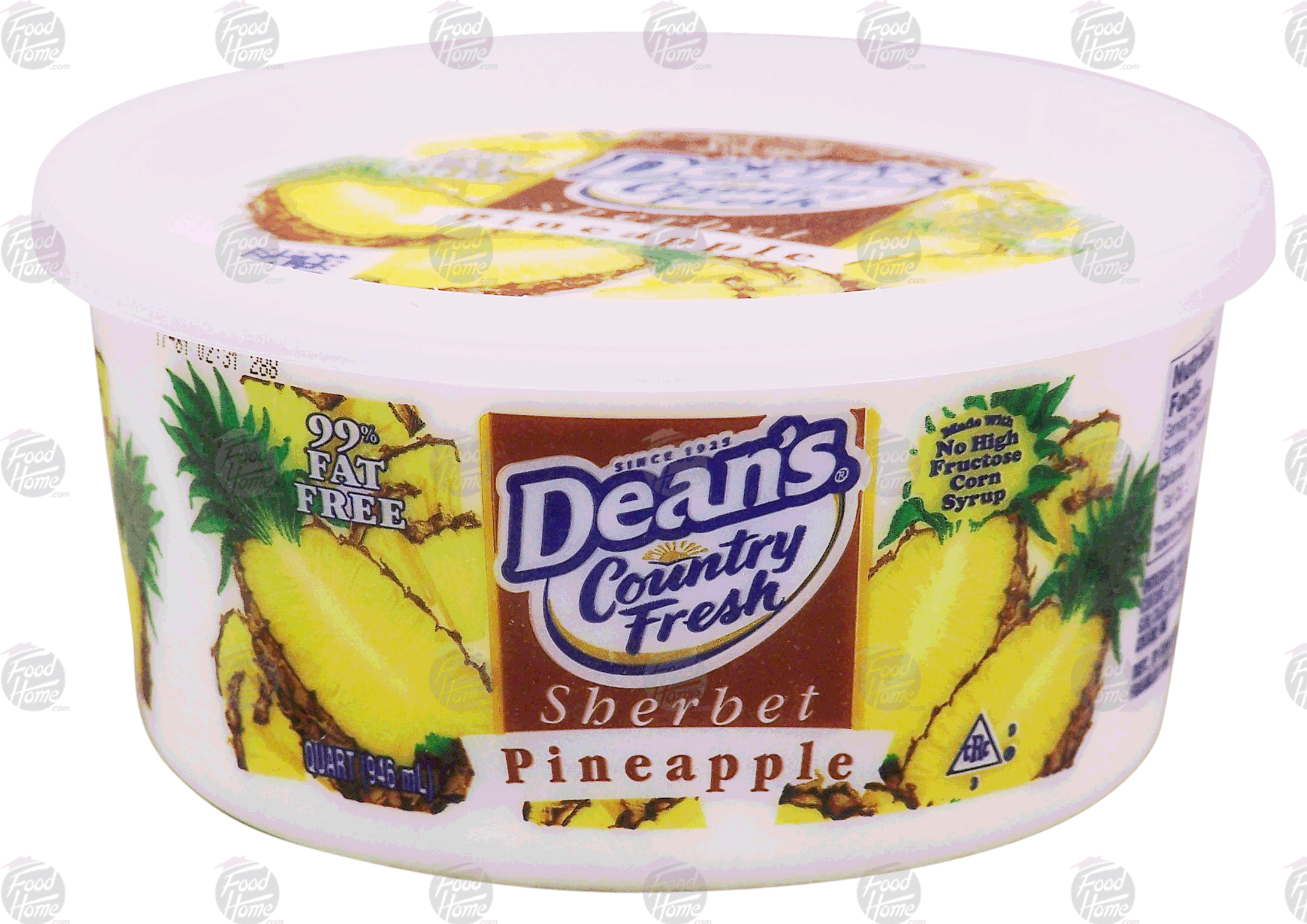 Dean's Country Fresh pineapple sherbet Full-Size Picture